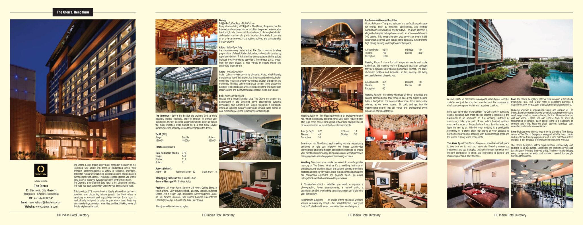 Gate Fold Four Page Listing Sample