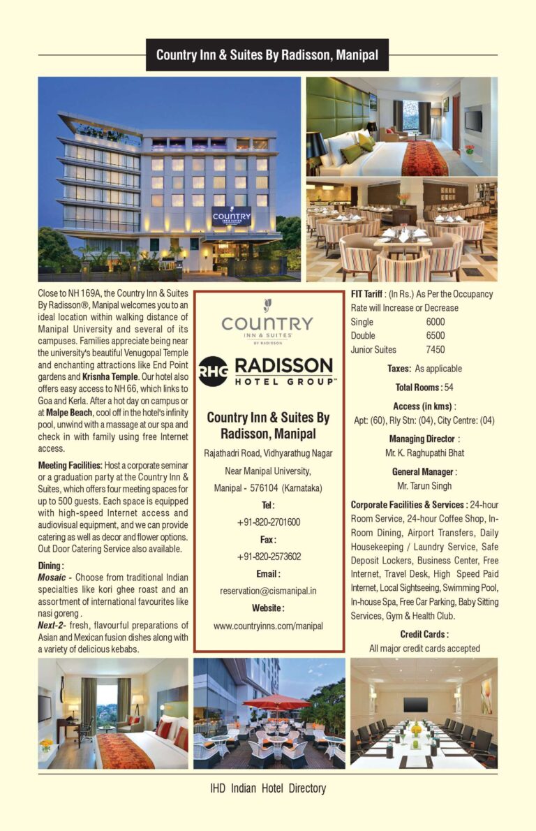 Country inn and Suites by Radisson, Manipal