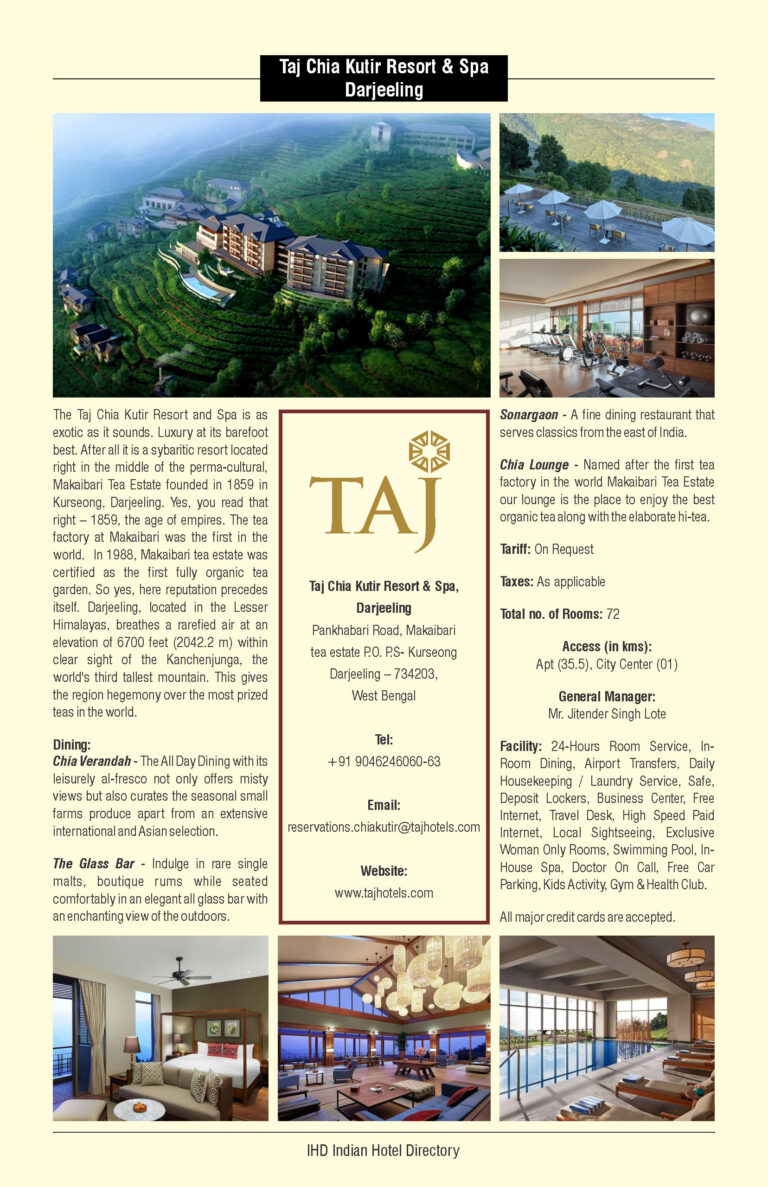 Taj Chia Kutir Resort & Spa Darjeeling