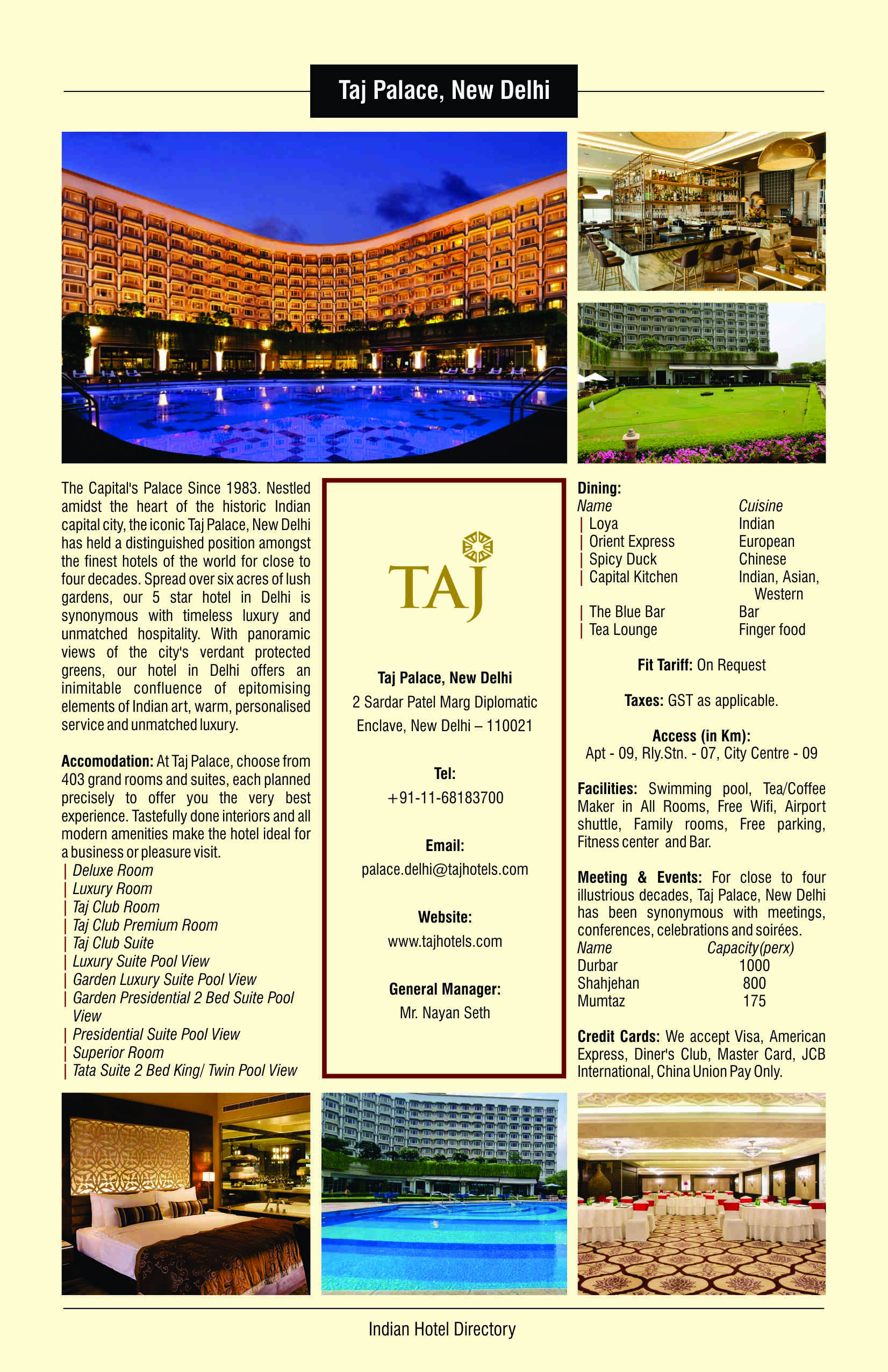 Taj Palace New Delhi