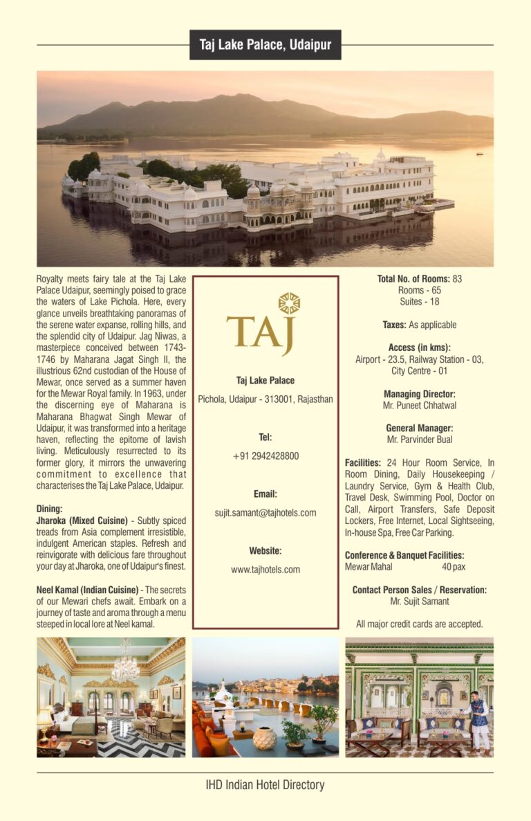 Taj Lake Palace-Udaipur