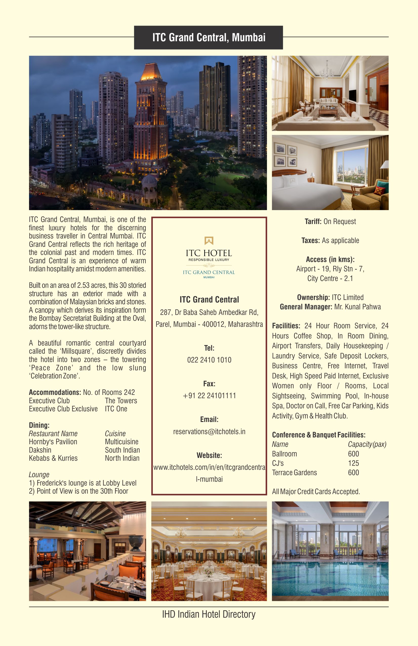 ITC Grand Central-Mumbai