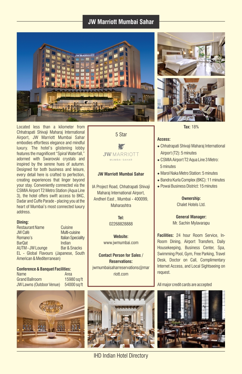 JW Marriott Mumbai Sahar
