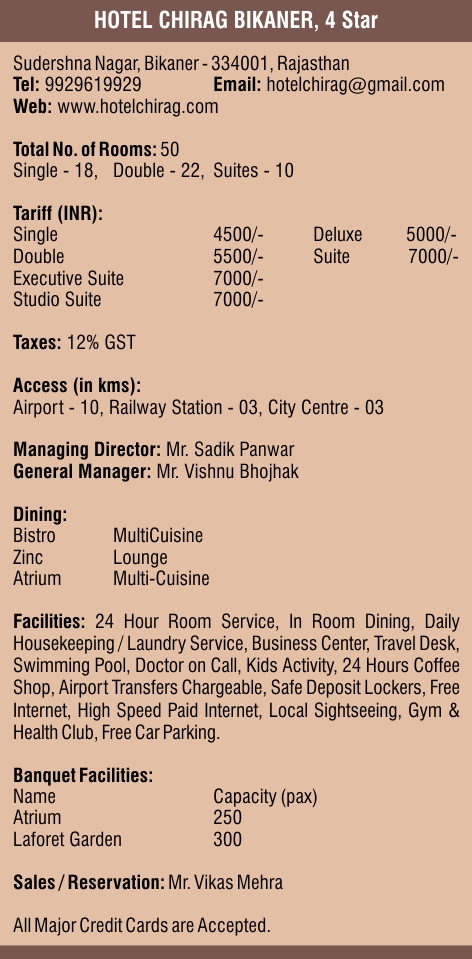 Hotel Chirag Bikaner