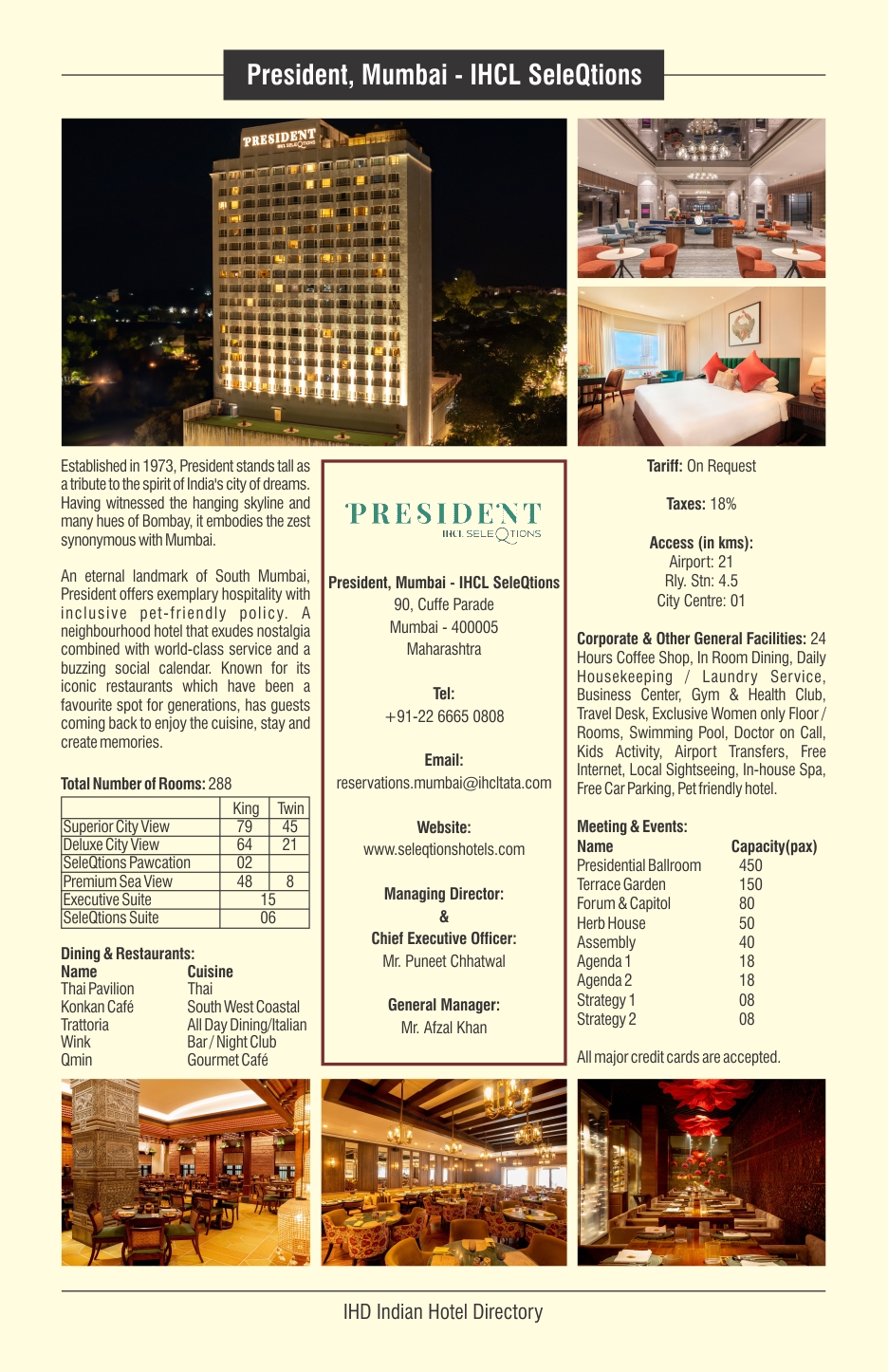 President, Mumbai - IHCL SeleQtions