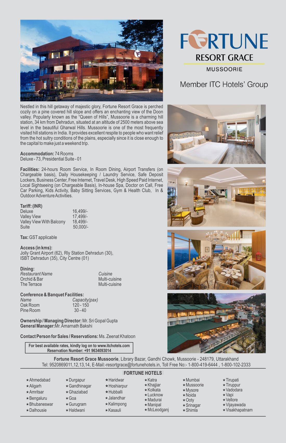 Fortune Resort Grace-Mussoorie
