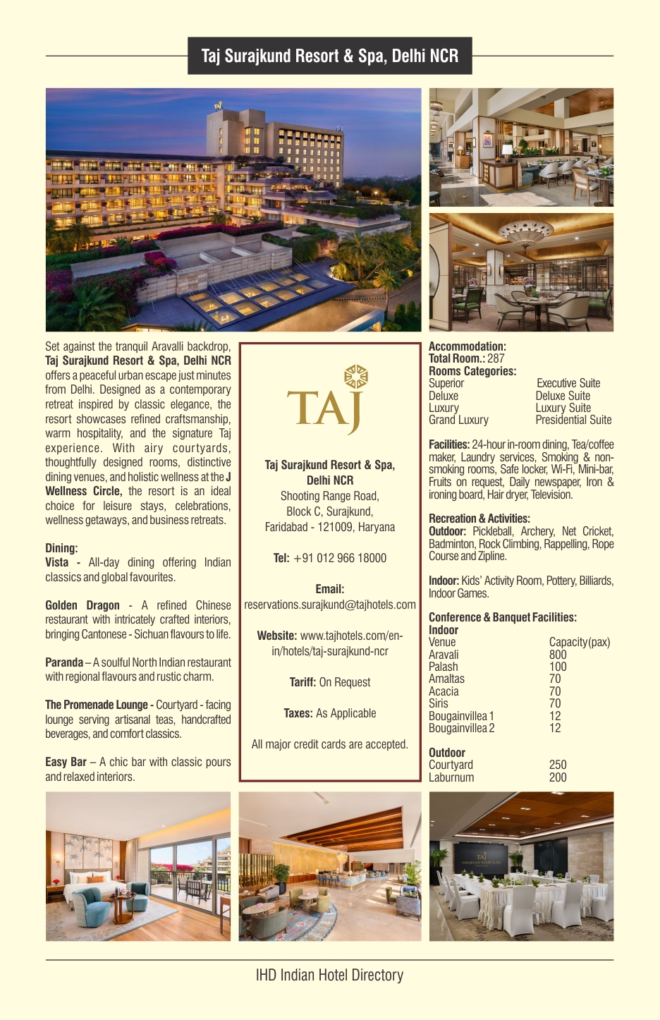Taj Surajkund Resort & Spa, Delhi NCR