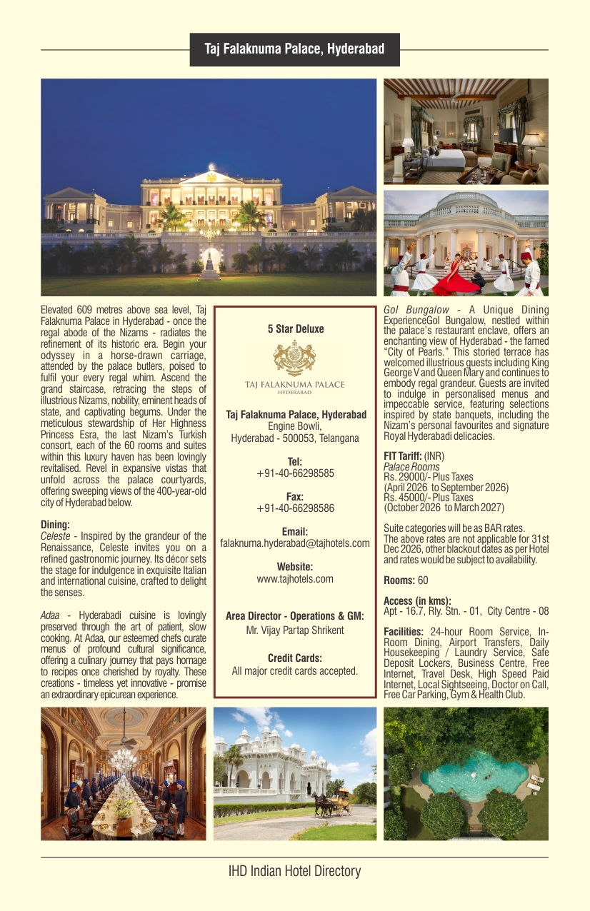 Taj Falaknuma Palace, Hyderabad