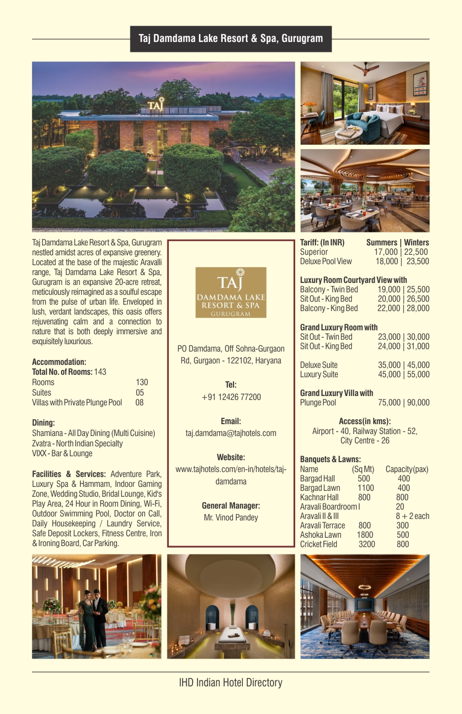 Taj Damdama Lake Resort & Spa, Gurugram